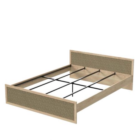 Achieving a flat and solid surface. There is an MDF back panel at the back, which makes the rattan surface less prone to damage or holes. The 160.0cm bed is suitable for 2 people to rest together. It is supported by 5 square steel pipes of 2mm green weather.